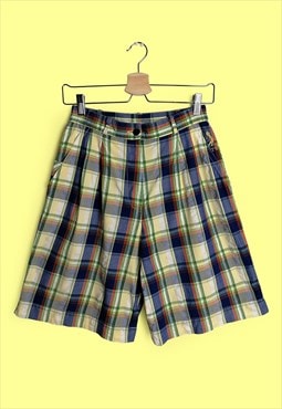 GOLF MASTERS Vintage 80's High Waist Plaid Checks Shorts 