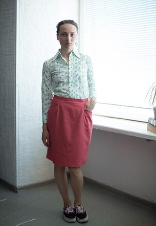 VINTAGE 80'S PINK MINI SKIRT