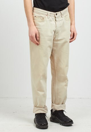 VINTAGE BEIGE LEVI'S 626 02 FIT DENIM JEANS