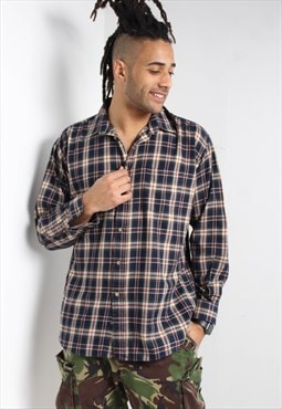 Vintage Long Sleeve Check Flannel Shirt Multi