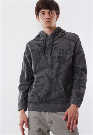 VINTAGE NIKE ATHLETIC PRINTED SWEATER GREY