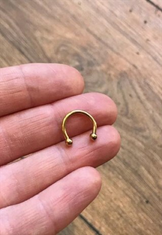 GOLD STAINLESS STEEL CBB ROUND END