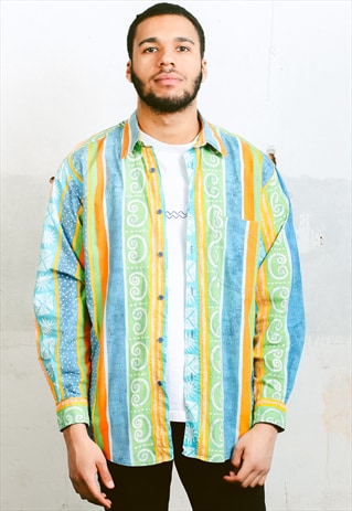 VINTAGE STRIPE PATTERN SHIRT