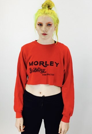 SUPER CUTE VINTAGE 90S CROPPED SWEATSHIRT
