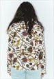 VINTAGE 90S ROYALTY CORE HORSES GRAPHIC PATTERNED SHIRT