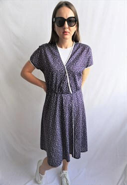 Vintage Summer Midi Dress Dresses Short Sleeves Polka Dots