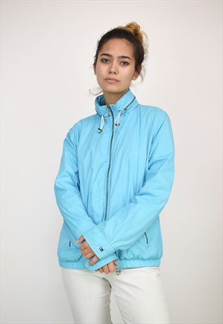 VINTAGE 90'S BABY BLUE TOMMY HILFIGER FESTIVAL JACKET