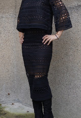 TOP AND DRESS SET LACE SET DRESS SET LACE TUNIC F1517
