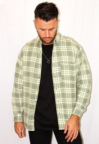 VINTAGE PLAID FLANNEL SHIRT
