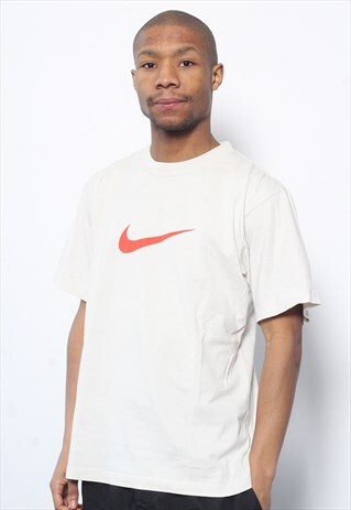 VINTAGE NIKE BIG LOGO T-SHIRT WHITE