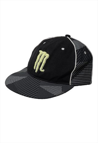 Vintage Monster Energy Black Snapback Cap Womens