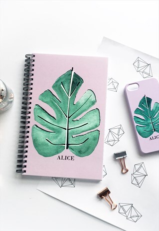 TROPICAL LEAF MONOGRAM NOTEBOOK