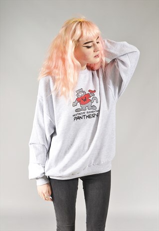 VINTAGE GREY PANTHERS SWEATER