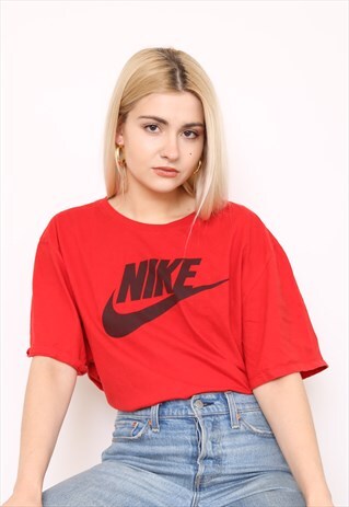 VINTAGE 90S NIKE RED TOP T-SHIRT