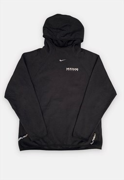 90s Nike Mustang Soccer embroidered black fleece hoodie L