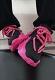 FUTURISTIC SNEAKERS CHUNKY SOLE TRAINERS PLATFORM SHOES PINK