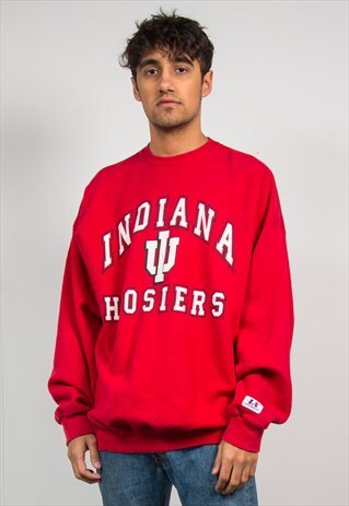 VINTAGE USA COLLEGE SWEATSHIRT INDIANA HOOSIERS