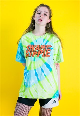 HIPPIE TIE DYE FESTIVAL T-SHIRT DRESS