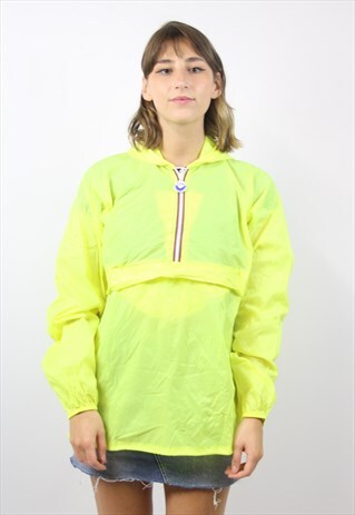 VINTAGE 90'S YELLOW KWAY STYLE JACKET