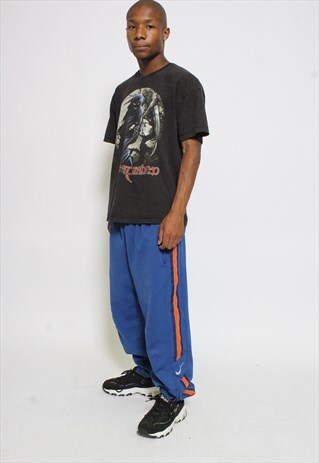 VINTAGE NIKE TRACK PANTS TRACKSUIT BOTTOMS BLUE