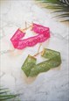 MAGENTA LACE CHOKER