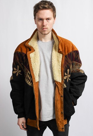 VINTAGE AZTEC SHERPA JACKET