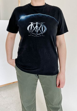 VINTAGE Y2K DREAM THEATER GRAPHIC T-SHIRT IN BLACK M