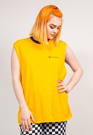 90'S VINTAGE CHAMPION REVERSIBLE VEST TOP T-SHIRT