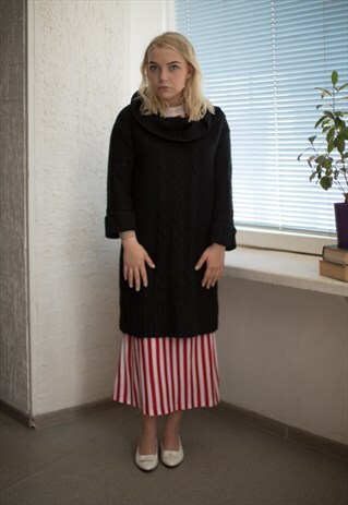 VINTAGE 90'S BLACK KNITTED DRESS