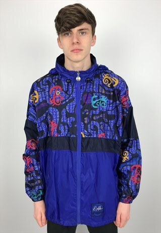 90S VINTAGE JEANTEX PACKABLE FESTIVAL RAIN MAC JACKET