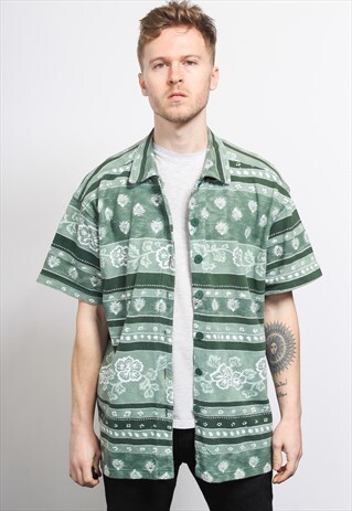 VINTAGE AZTEC PATTERNED SHIRT