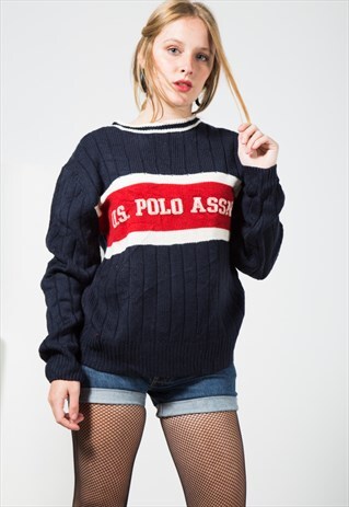 VINTAGE 80S CASUAL KNIT JUMPER / S0092