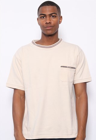 VINTAGE CHAMPION T-SHIRT BEIGE