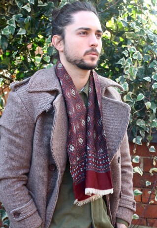 VINTAGE 70S MOD PAISLEY SCARF - SAMMY - INDIE ROCK PREPPIE