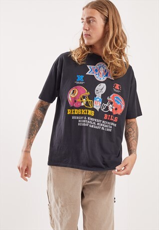 VINTAGE REDSKINS VS BILLS GRAPHIC T-SHIRT