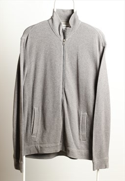 Vintage Calvin Klein Zip up Sweatshirt Grey