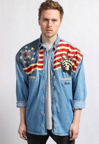 VINTAGE USA DENIM SHIRT