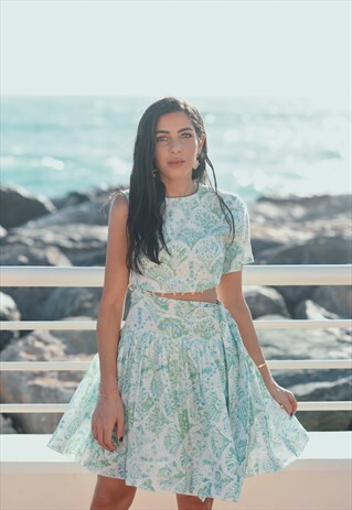 PRINTED ASYMMETRICAL DRESS