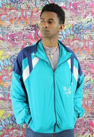VINTAGE 90S SHELL JACKET / WINDBREAKER. UNISEX SPORTSWEAR.