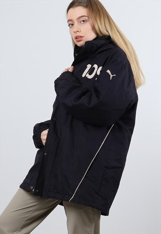 VINTAGE PUMA XL NAVY PADDED WINTER JACKET