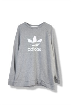 Vintage Adidas Sweatshirt Oversize in Grey L