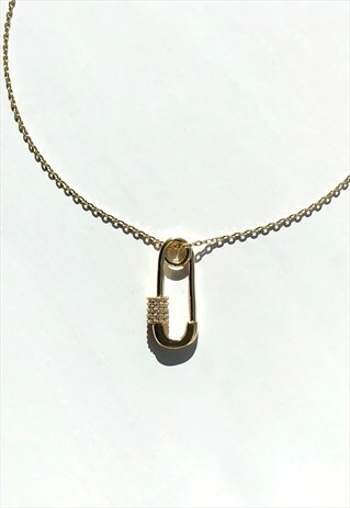 SAFETY PIN NECKLACE