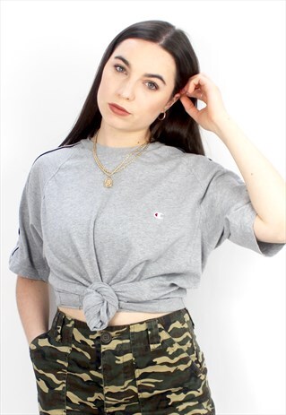 90'S RETRO GREY OVERSIZED T-SHIRT