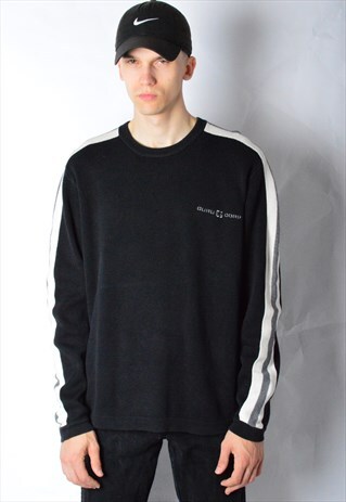 VINTAGE 90S DARK GREY GRUNGE JUMPER