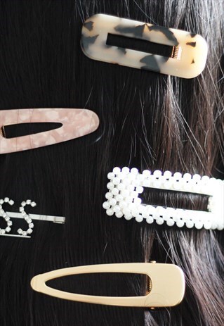 JUMBO CLASSIC GOLD BARRETTE HAIR CLIP