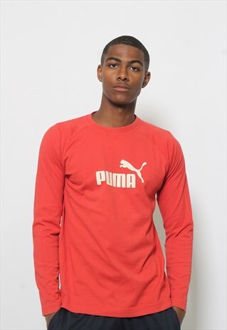 VINTAGE PUMA LONG SLEEVE BIG LOGO T-SHIRT