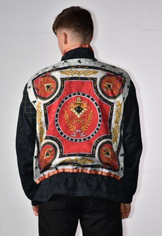 EARLY 90S VERSACE INSPIRED BAROQUE BOMBER JACKET