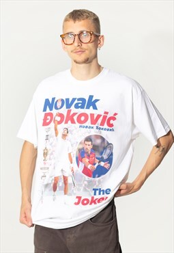 Novak Djokovic Unisex T-Shirt in White