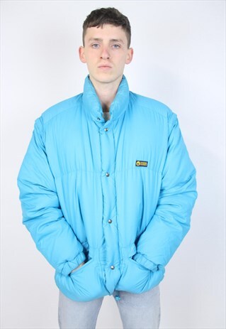 VINTAGE 90S TURQUOISE PADDED JACKET
