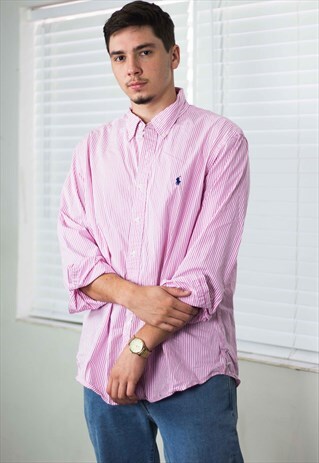 VINTAGE POLO RALPH LAUREN SHIRT LOGO 90S X 10